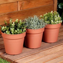 Doniczka ogrodowa plastikowa okrągła duża 17 cm 3 szt. PROGARDEN 339520