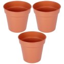 Doniczka ogrodowa plastikowa okrągła mała 13 cm 3 szt. PROGARDEN 339518