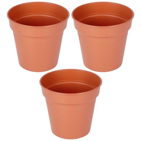 Doniczka ogrodowa plastikowa okrągła mała 13 cm 3 szt. PROGARDEN 339518