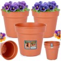 Doniczka ogrodowa plastikowa okrągła średnia 15 cm 3 szt. PROGARDEN 339519
