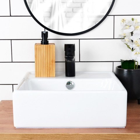 Dozownik na mydło do mydła płynu do naczyń zlewozmywaka drewniany 280ml BATHROOM SOLUTIONS 567046