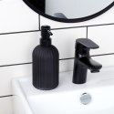 Dozownik szklany do mydła płynu do naczyń zlewozmywaka czarny 400ml VILDE 568002