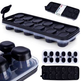 Forma do 12 kostek lodu z pokrywką na lód kostki foremka 25 cm VILDE 259296