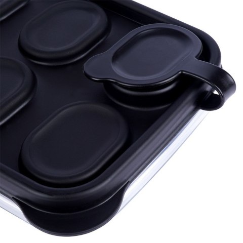 Forma do 12 kostek lodu z pokrywką na lód kostki foremka 25 cm VILDE 259296