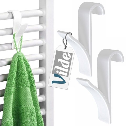 Haczyk wieszak ścienny na ubrania ręczniki na kaloryfer 2 sztuki VILDE 532026