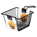 Koszyk na frytki do serwowania frytek metalowy czarny 22x13x8cm EXCELLENT HOUSEWARE 259730