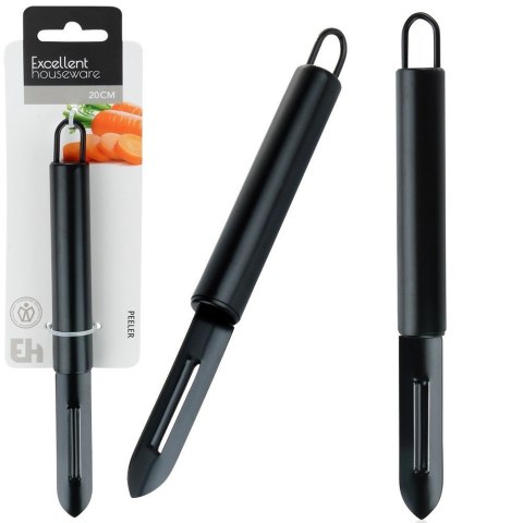 Obieraczka obierak do warzyw i owoców pionowa stalowy czarny 19.5cm EXCELLENT HOUSEWARE 259711