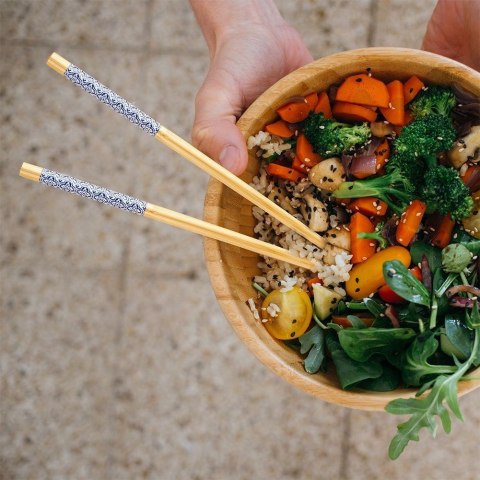 Pałeczki do sushi bambusowe wielorazowe 8 sztuk 24cm EXCELLENT HOUSEWARE 139166