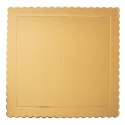 Podkład pod tort ciasto złoty kwadratowy 34x34 cm GRUBY SZTYWNY ORION 871408