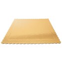 Podkład pod tort ciasto złoty kwadratowy 34x34 cm GRUBY SZTYWNY ORION 871408