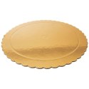 Podkład pod tort ciasto złoty okrągły 32 cm gruby sztywny ORION 871411
