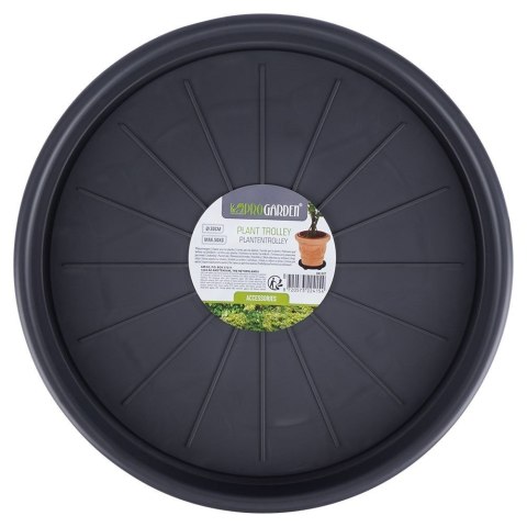 Podstawka stojak pod doniczkę donicę okrągła na kółkach podkładka 30 cm PROGARDEN 339484
