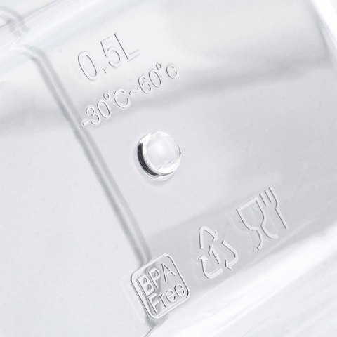 Pojemnik hermetyczny na produkty sypkie suche cukier ryż płatki MISTY 500ml NAVA 10-174-040