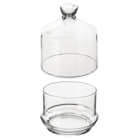 Pojemnik na cytrynę szklany z kloszem pokrywką 9x12 cm LAV 127575