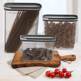 Pojemnik na produkty sypkie suche makaron z dozownikiem GREY 1.8L ORION 127170