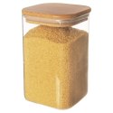 Pojemnik na produkty sypkie suche szklany z pokrywką i uszczelką 1.1L ORION 127586