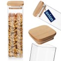 Pojemnik na produkty sypkie suche szklany z pokrywką i uszczelką 600 ml ORION 127584