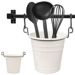 Pojemnik na przybory kuchenne zawieszany biały pudełko RADKA ORION 150698