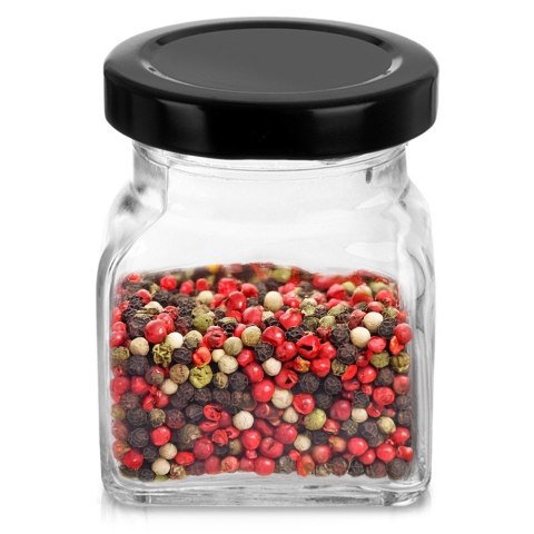 Pojemnik na przyprawy szklany 120ml słoik słoiczek organizer ORION 155118