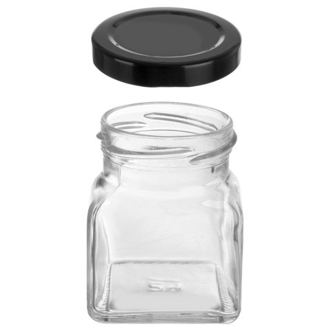 Pojemnik na przyprawy szklany 120ml słoik słoiczek organizer ORION 155118