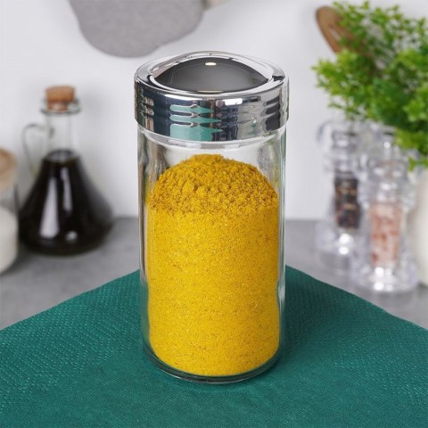 Pojemnik na przyprawy z sitkiem szklany 80ml słoik słoiczek organizer ORION 153611