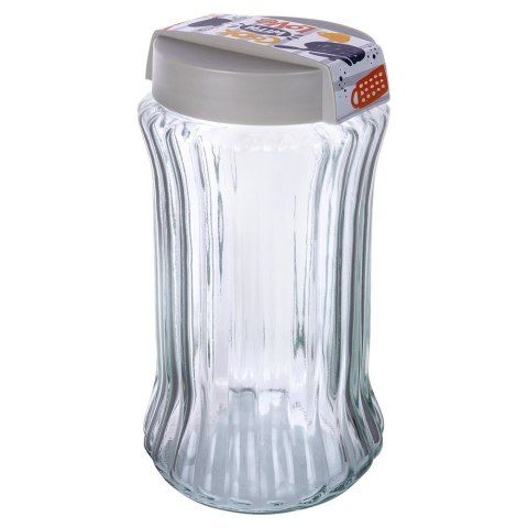 Pojemnik szklany na produkty suche sypkie płatki makaron sól 1.6L EXCELLENT HOUSEWARE 259386