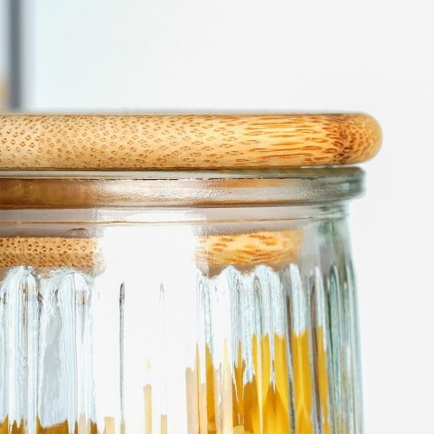 Pojemnik szklany na produkty sypkie suche z pokrywką i uszczelką 1.3L EXCELLENT HOUSEWARE 229122