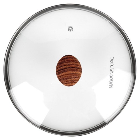 Pokrywka szklana uniwersalna do garnka patelni NATURE 24cm NAVA 10-144-152