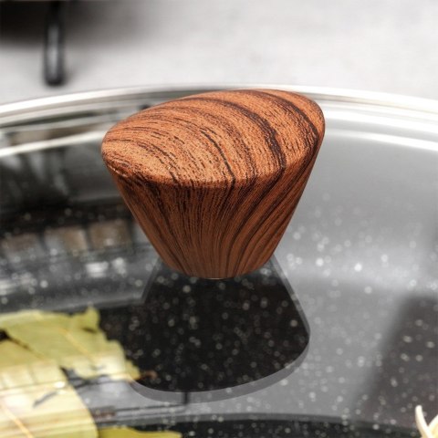 Pokrywka szklana uniwersalna do garnka patelni NATURE 24cm NAVA 10-144-152