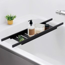 Półka łazienkowa na wannę bambusowa czarna 68 cm BATHROOM SOLUTIONS 567007