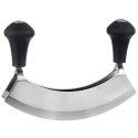 Siekacz do ziół nóż stalowy do siekania warzyw orzechów kołyska 17cm ORION 130497