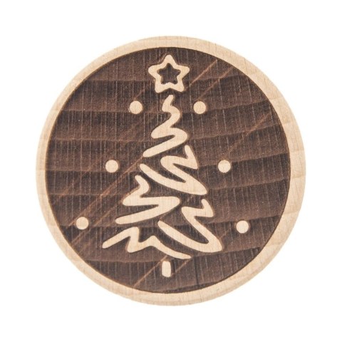 Stempel do dekorowania ciastek dekorator drewniany choinka ORION 127440