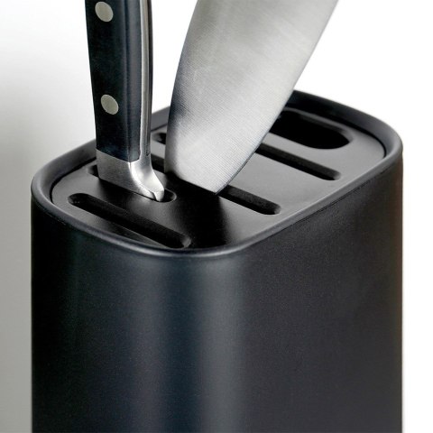 Stojak na noże kuchenne organizer blok pojemnik czarny z przegródkami EXCELLENT HOUSEWARE 229168