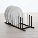 Stojak na pokrywki i talerze metalowy czarny 34.5x12.5x12cm HOME STYLING COLLECTION 229030