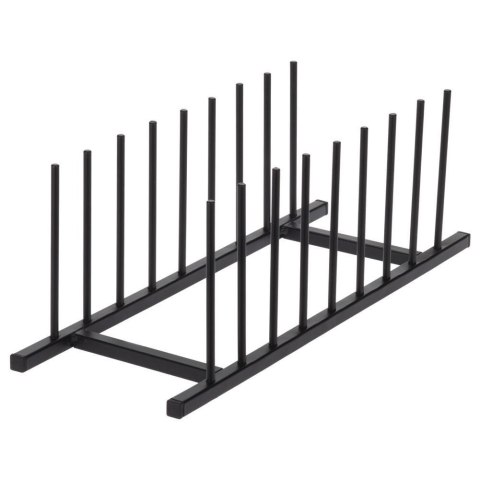 Stojak na pokrywki i talerze metalowy czarny 34.5x12.5x12cm HOME STYLING COLLECTION 229030