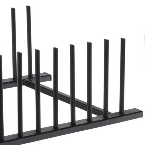 Stojak na pokrywki i talerze metalowy czarny 34.5x12.5x12cm HOME STYLING COLLECTION 229030