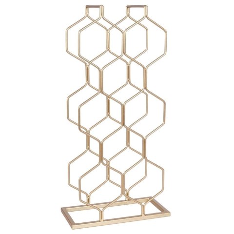 Stojak na wino butelki wina metalowy złoty do 8 butelek 23x48cm TRENDS4YOU 229032