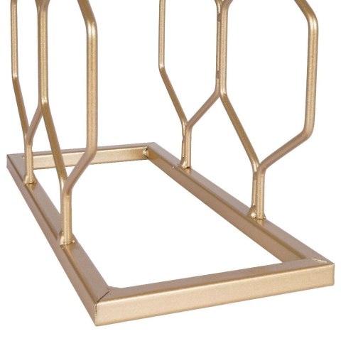 Stojak na wino butelki wina metalowy złoty do 8 butelek 23x48cm TRENDS4YOU 229032