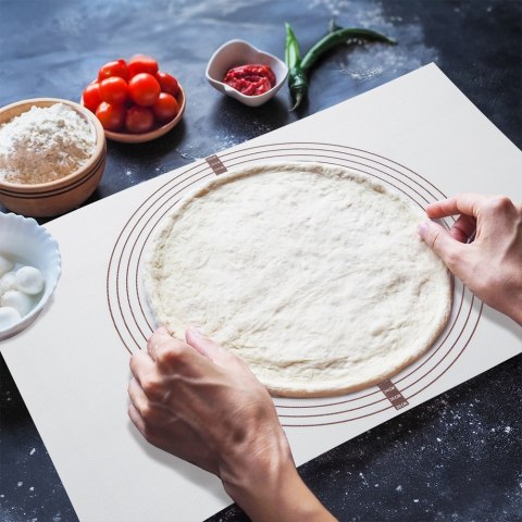 Stolnica do ciasta silikonowa duża 60x40 cm mata kuchenna ORION 750377