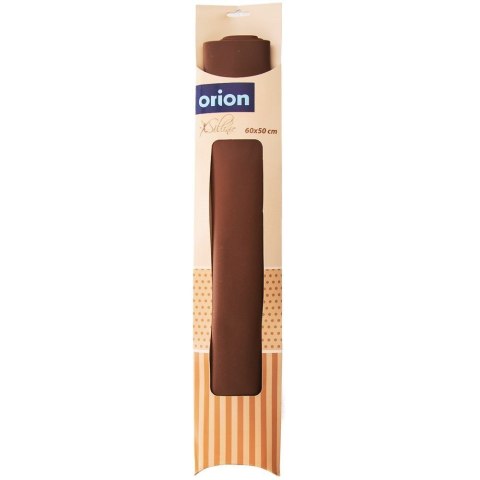 Stolnica do ciasta silikonowa mata kuchenna duża gruba brązowa 60x50cm XXL SILLINIE ORION 750369