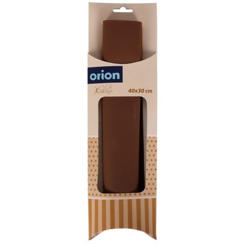 Stolnica do ciasta silikonowa mata kuchenna gruba brązowa 40x30cm SILLINIE ORION 750365