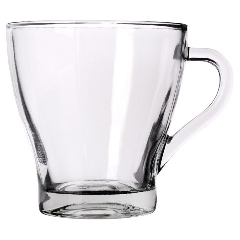Szklanki do kawy herbaty z uchem 280ml 4 sztuki zestaw szklanek komplet EXCELLENT HOUSEWARE 139424