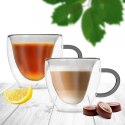 Szklanki termiczne z podwójną ścianką do kawy i herbaty 280ml 2-ele ORION 129491