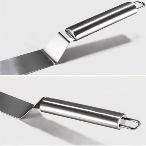 Szpatuła cukiernicza do krojenia serwowania ciasta tortu nóż metalowa 26CM BRUNBESTE BB-3075