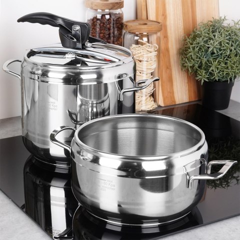 Szybkowar garnek ciśnieniowy na gaz zestaw szybkowarów 4 + 7L PROFI ORION 111740