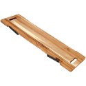Taca drewniana do serwowania przekąsek na nóżkach stolik 67.5x19.5x7.5cm EXCELLENT HOUSEWARE 139204