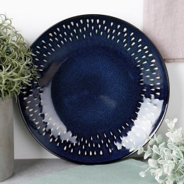 Talerz deserowy ceramiczny granatowy 22cm SIAKI COLLECTION 139707
