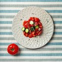 Talerz deserowy ceramiczny szary SOHO 20cm NAVA 10-141-131