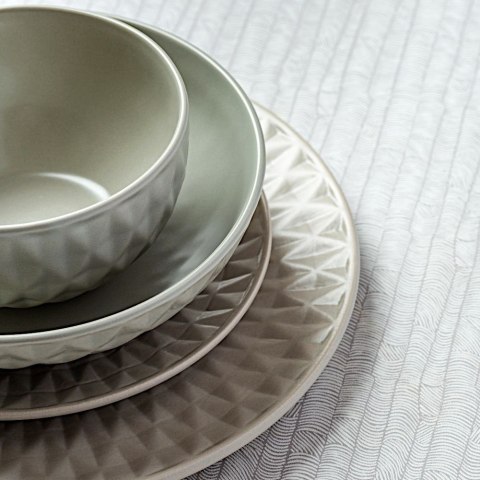 Talerz deserowy ceramiczny szary SOHO 20cm NAVA 10-141-131