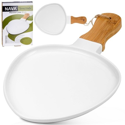 Talerz do serwowania porcelanowy TERRESTRIAL 34.5x21cm NAVA 10-263-041